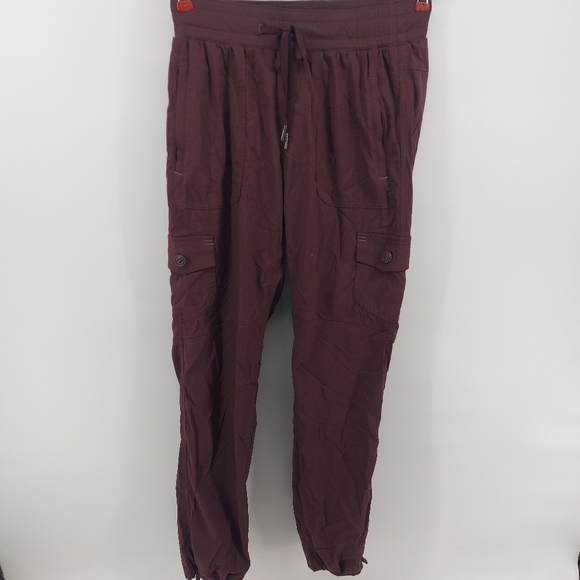 L.L Bean Women's Vista Camp Pants, Straight-Leg Burgandy Size XS - Picture 3 of 10